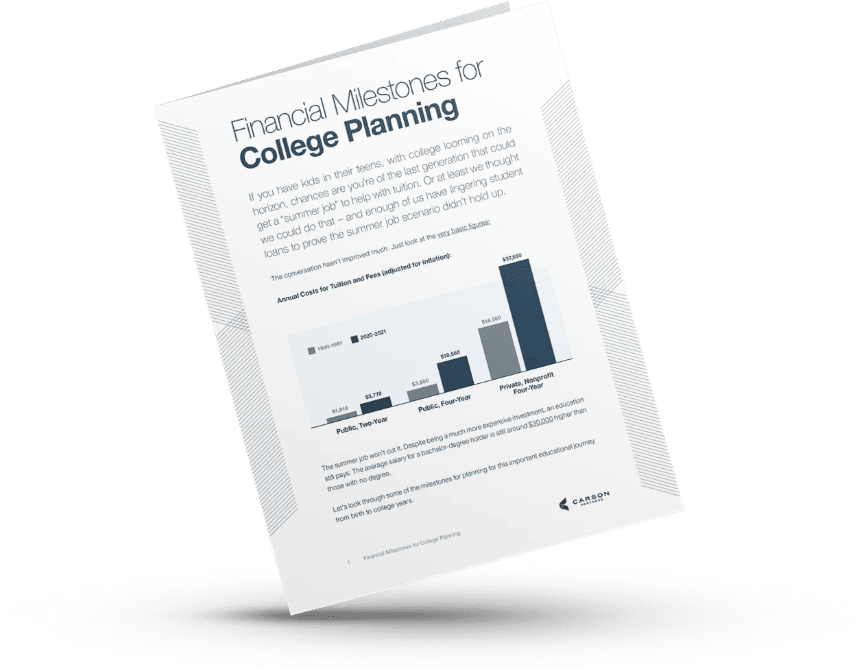 Financial Milestones for College Planning