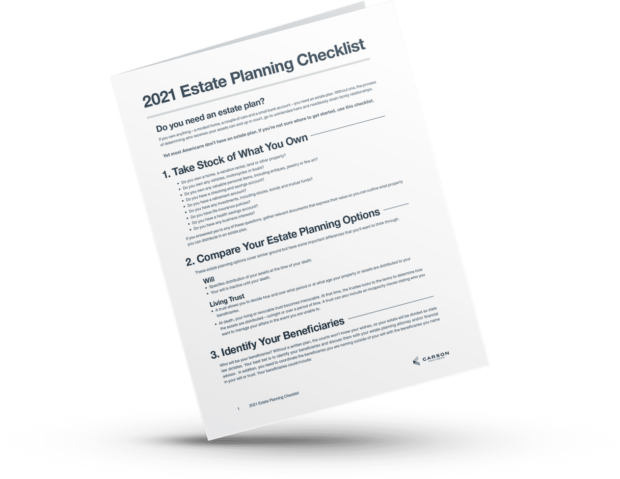 2021 Estate Planning Checklist