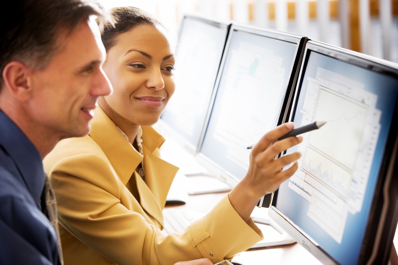 Financial advisor and client review tax information