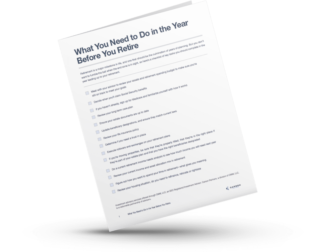 What You Need To Do In The Year Before You Retire