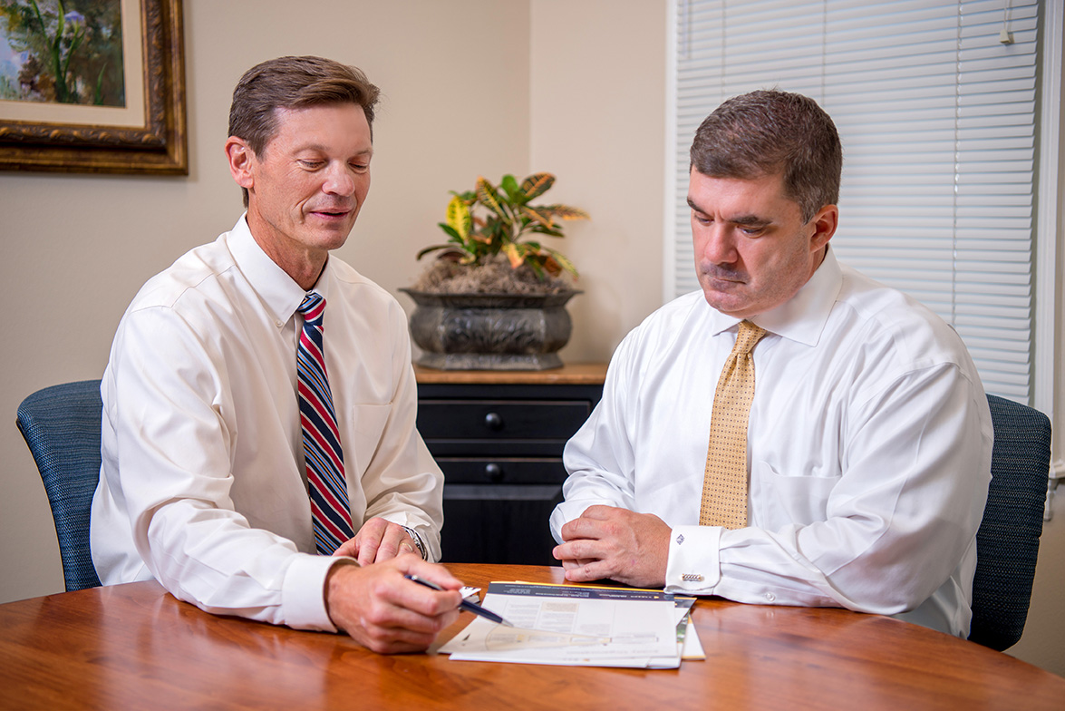 Jason and Dane-shobe Financial advisor and client talk about tax planning
