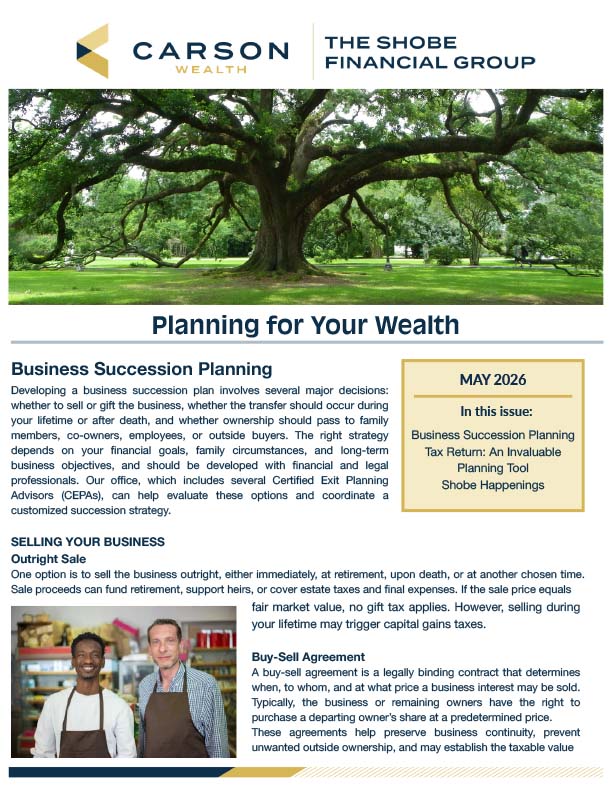 Shobe Newsletter-May-2026-PLANNING FOR YOUR WEALTH - May 2026 - US Letter (1)-1